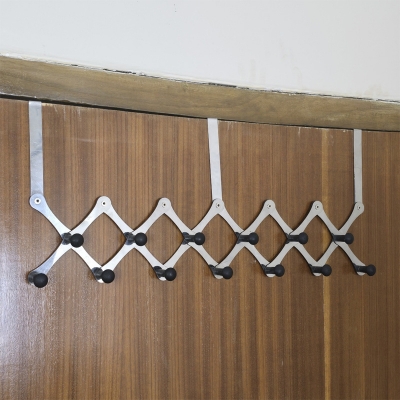 Picture of 13 Coat Hooks for Hanging, Door Coat Hanger Towel Hanger Over Door Coat Rack for Towels, Clothes, Back of Bathroom