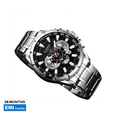 Picture of CURREN 8363 Original Watch for Men – Silver Black