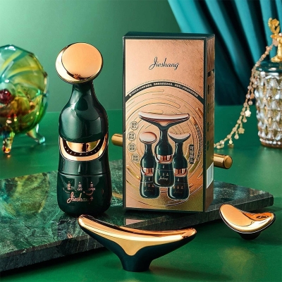 Picture of 3 In 1 Face Massager Neck Facial Eye Massage Introducer Rejuvenation Beauty Aging Anti Microcurrent Skin Care Device