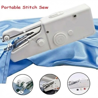 Picture of Mini Sewing Machines for Home Cordless Portable Handy Stitching Machine (Hand Machine for Stitching)-Sewing Machines