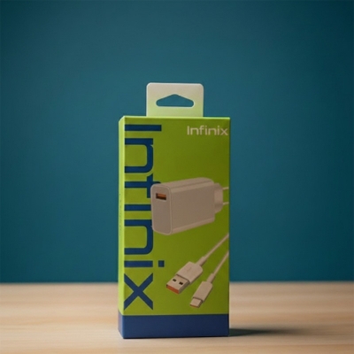 Picture of Infinix 33W Type-B Fast Charger Premium Quality With Fast Charging Data Cable