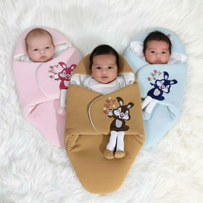 Picture of New Baby Blanket Winter Protection / Worm Baby Care Blanket For ( 0-12 Months Babies) Newborn Receiving Blanket Infant Boys Girls Clothe Sleeping Nursery Wrap Swaddle Winter Baby Jumpsuit Blanket