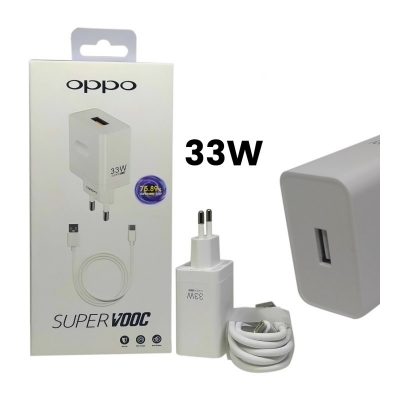 Picture of Oppo 33W Super Vooc Charger and Super Vooc Flash Adapter with Type C Cable for Oppo Charger