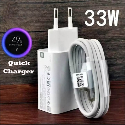 Picture of Xiaomi 33W Fast Charger Full Kit Type C Cable For Mi 10 9 10T Lite POCO X3 NFC Redmi K40 Note 9 10 Pro