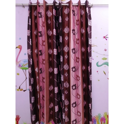 Picture of Synthetic Curtain - Black And Coffee