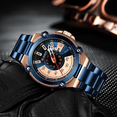 Picture of CURREN 8345 Luxury Design Watch for Men Quartz Military Watch Business Stainless Steel Date Wristwatches Male Clock