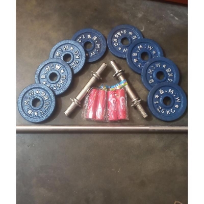 Picture of Eight-Piece Dumbbell Set With 3 Feet Road And 10-Inch Sticks - Versatile Fitness Combo For Strength Training