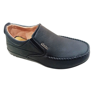 Picture of Black Artificial Leather Loafer For Men - Shoe