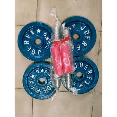 Picture of Dumbbell Set 2.25 kg 4 pic= 10 kg and 10 inchi stik 2 pic