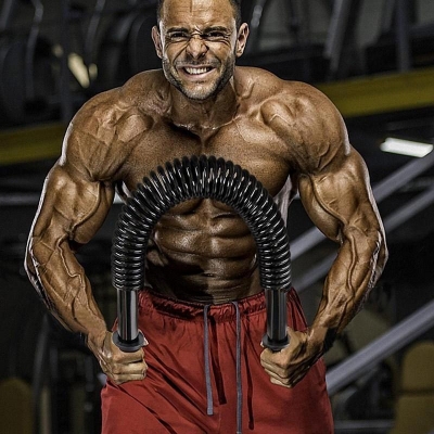 Picture of Spring Arm Strength Hand Gripper Arm Power Blaster Fitness Equipment Gym Expander Forearm Power Twister-50Kg - Hand Grip