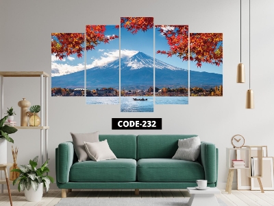 Picture of 5Pcs In 1 Set Wall Canvas Art (printing) code# 232 - Multicolor