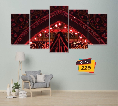 Picture of 5Pcs In 1 Set Wall Canvas Art (printing) code# 226 - Multicolor