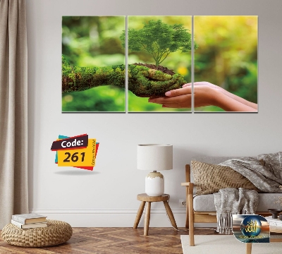 Picture of 5Pcs In 1 Set Wall Canvas Art (printing) code# 261 - Multicolor