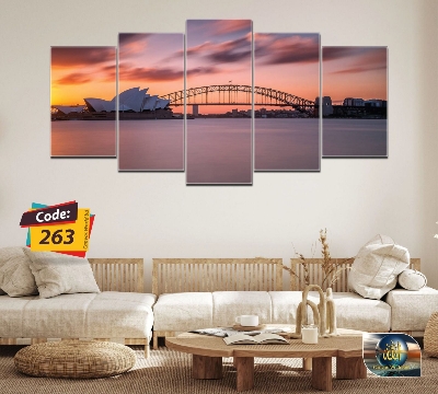 Picture of 5Pcs In 1 Set Wall Canvas Art (printing) code# 263 - Multicolor