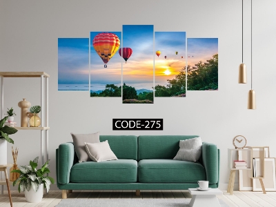 Picture of 5Pcs In 1 Set Wall Canvas Art (printing) code# 275 - Multicolor