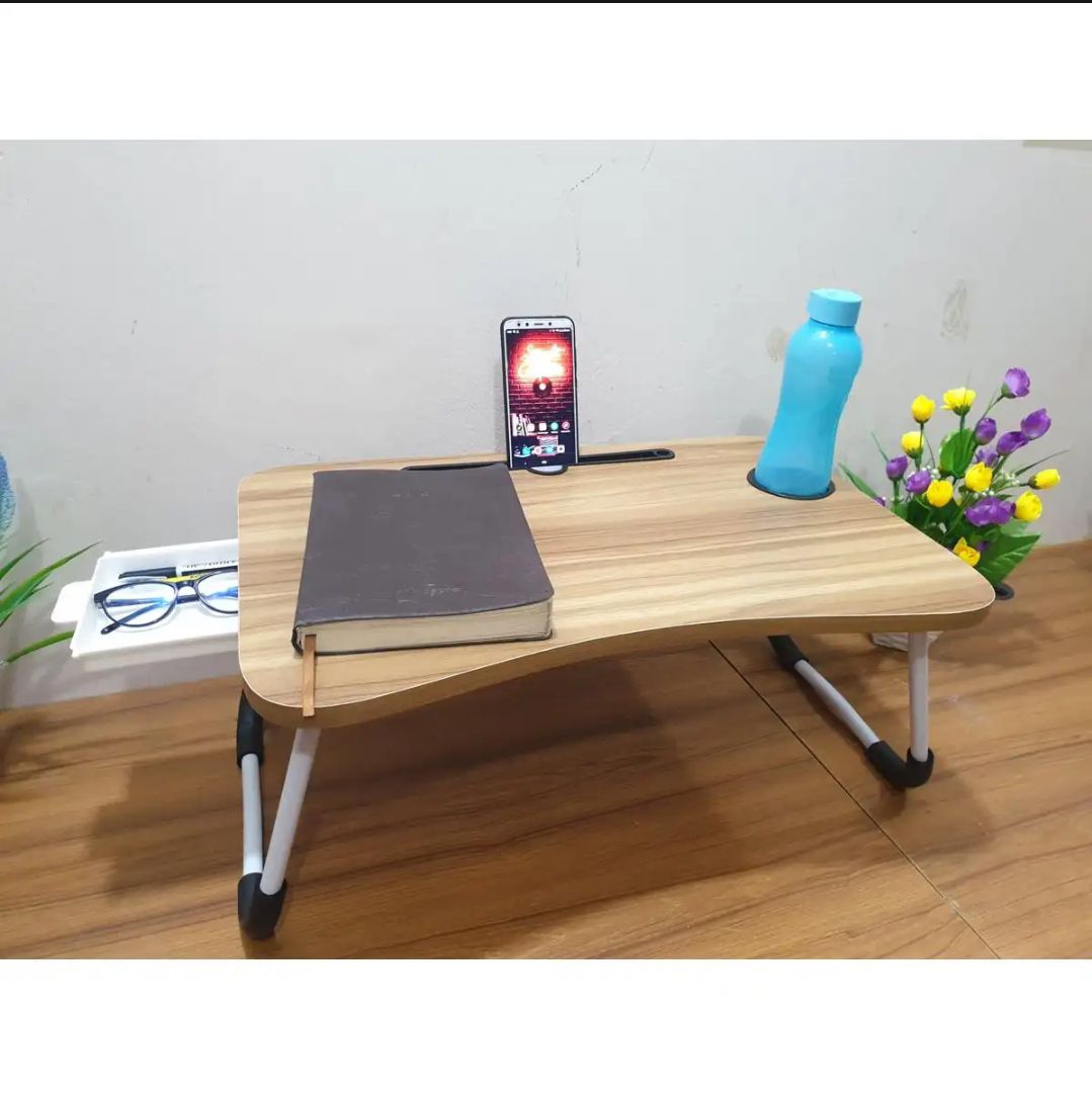 Picture of KIDS READING WRITTING TABLE LAPTOP TABLE FOR BED CHINA Portable Desk Foldable LAPTOP STAND with drawer - Multicolor