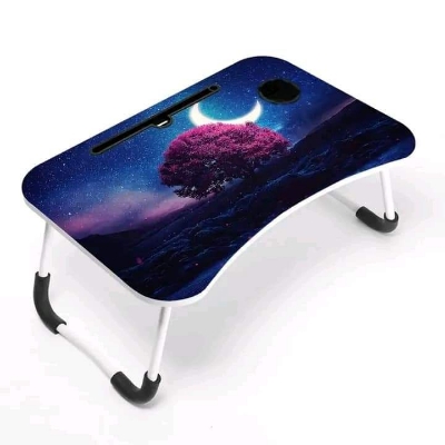 Picture of Printing KIDS READING WRITTING TABLE LAPTOP TABLE FOR BED CHINA Portable Desk Foldable LAPTOP STAND with drawer - Multicolor