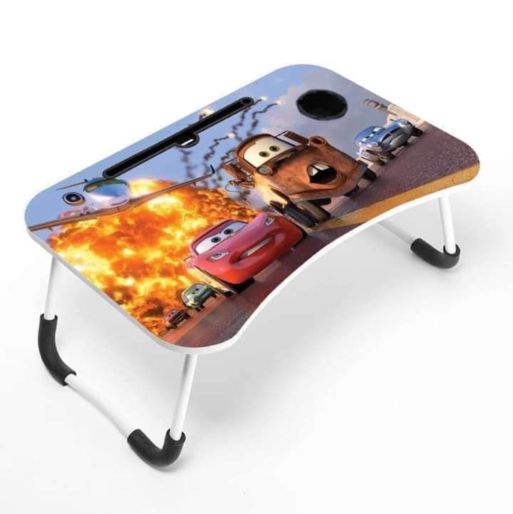 Picture of Printing KIDS READING WRITTING TABLE LAPTOP TABLE FOR BED CHINA Portable Desk Foldable LAPTOP STAND with drawer - Multicolor