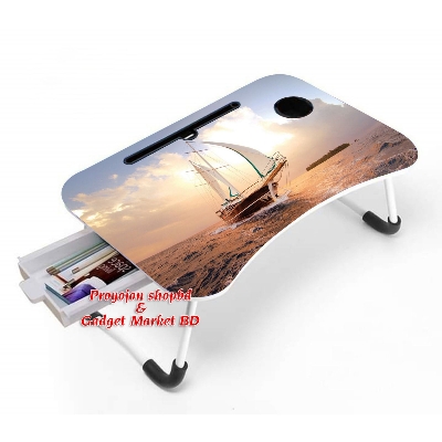 Picture of Premium Quality - Printing Foldable and Portable Multi-Favorable Laptop Table Stand-Study Table-Bed Table - Signifying - Multicolor