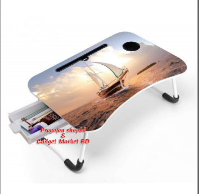 Picture of Premium Quality - Printing Foldable and Portable Multi-Favorable Laptop Table Stand-Study Table-Bed Table - Signifying - Multicolor