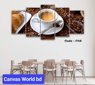 Picture of 18*36 inch 5Pcs In 1 Set Wall Canvas printing code#c46 - Multicolor