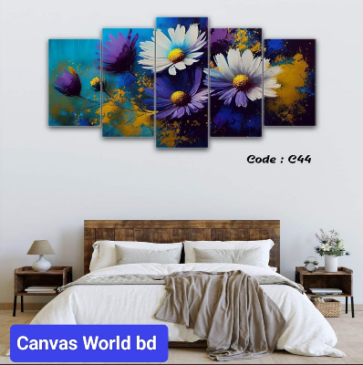 Picture of 18*36 inch 5Pcs In 1 Set Wall Canvas printing code#c44 - Multicolor