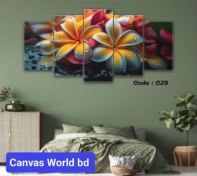 Picture of 18*36 inch 5Pcs In 1 Set Wall Canvas printing code#c28 - Multicolor