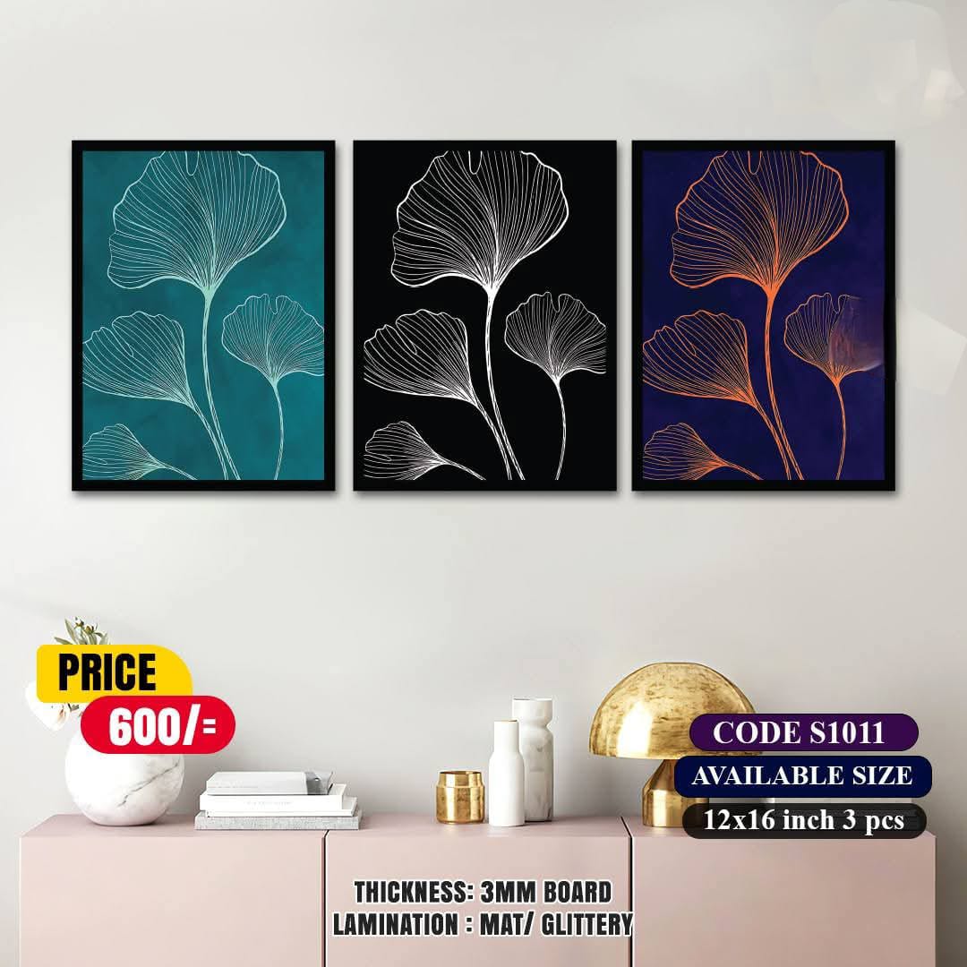 Picture of 3 pcs Most Unique Combo Wallboard set for Home Decoration. Wall Decoration for Home - 6 x 8 inch