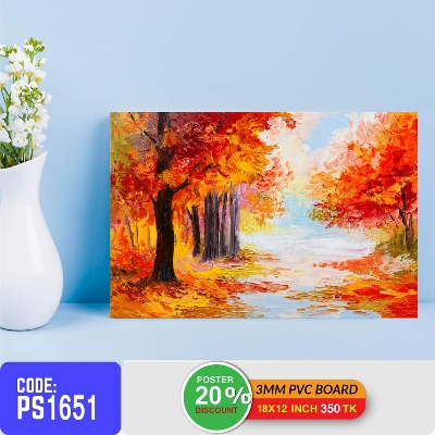Picture of 1-part 18x12 inch Wall Canvas Art with Zigzag Lamination (Printing) - 18x12 inch