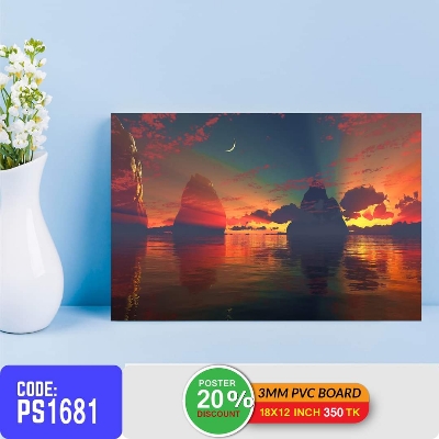 Picture of Premium Quality Wall Canvas Art (Printing) – 18x12 inch 1pes Zigzag Lamination - 18x12 inch