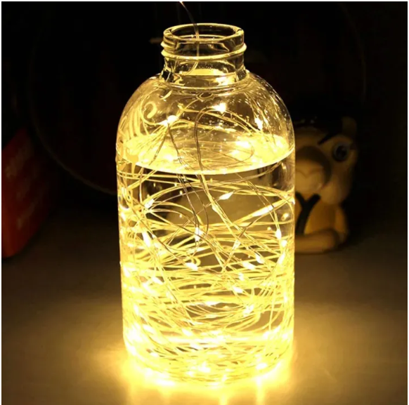 Picture of 🌟 ডেকোরেটিভ পার্টি স্ট্রিং ফেইরি লাইট - 50 পিস বাল্ব 🌟 Fairy Lights for Room Decoration | Party, Wedding, Home Decor - Multicolor