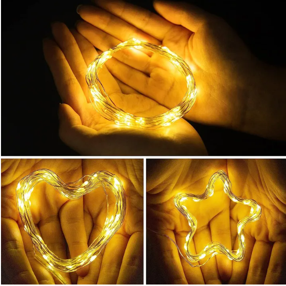 Picture of 🌟 ডেকোরেটিভ পার্টি স্ট্রিং ফেইরি লাইট - 50 পিস বাল্ব 🌟 Fairy Lights for Room Decoration | Party, Wedding, Home Decor - Multicolor