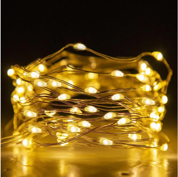 Picture of 🌟 ডেকোরেটিভ পার্টি স্ট্রিং ফেইরি লাইট - 50 পিস বাল্ব 🌟 Fairy Lights for Room Decoration | Party, Wedding, Home Decor - Multicolor