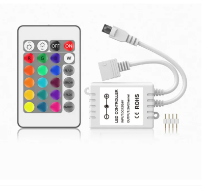 Picture of RGB Controller with 24-Button Remote – For RGB LED Strip Light - Multicolor