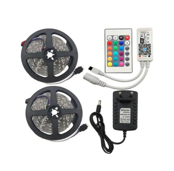 Picture of RGB 3528 3-Color LED Strip Light – 5 Meter (Strip Only, No Controller or Adapter Included) - Multicolor