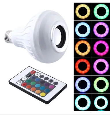 Picture of Blub Smart E27 RGB & White Bluetooth Speaker LED Bulb - Multicolor