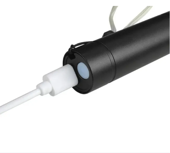 Picture of Telescopic Zoom Flashlight with XPE + COB LED - Multicolor