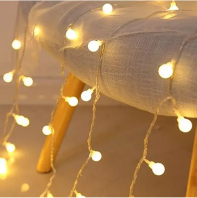 Picture of 28-Piece Warm White Snowball Fairy String Lights – Indoor/Outdoor Decorative LED Light for Room, Party & Events - Multicolor