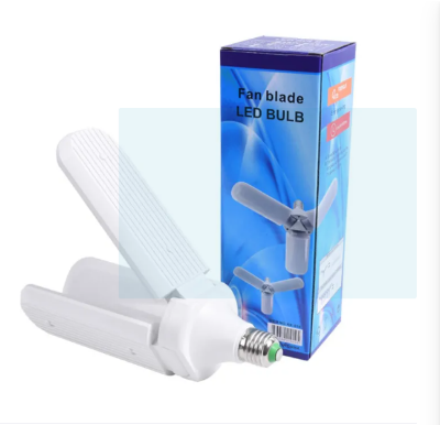 Picture of Foldable Fan Blade LED Garage Light – E27 220V, 30W/45W/60W – Energy Saving High Brightness Home & Pendant Bulb - Multicolor