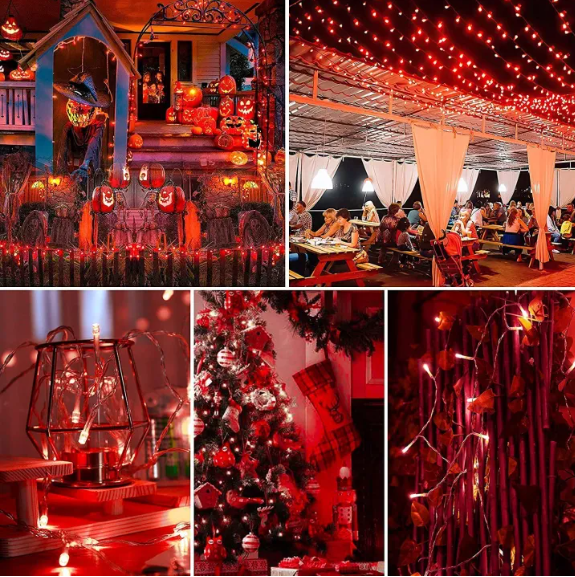 Picture of Red LED Fairy Lights – Decorative String Light for Room & Party - Red