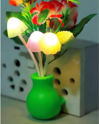 Picture of Green Nature Lamp – Auto On/Off Sensor Table Lamp with Floral Design - Multicolor