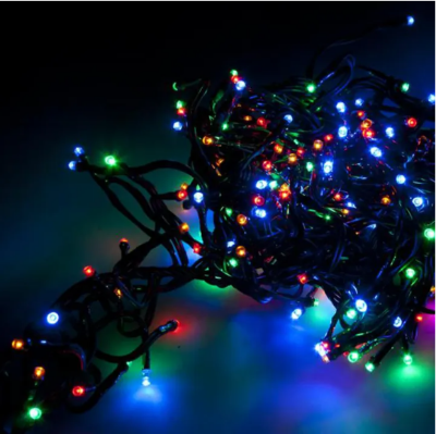 Picture of Multi-Coloured Indoor & Outdoor LED Fairy Lights – 8 Modes – Decorative String Lights for Room & Garden - Multicolor