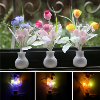 Picture of Honeymoon Moon Light Bedroom Mushroom light automatic sensor with color changing - Table Lamp - Multicolor