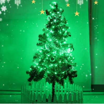 Picture of Led Waterproof 8 Mode Copper String Fairy Decoration Light 10M 100Led Direct Plug in for Diwali and Other Decorations (Green) - Room Decoration Light - Green