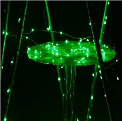 Picture of Led Waterproof 8 Mode Copper String Fairy Decoration Light 10M 100Led Direct Plug in for Diwali and Other Decorations (Green) - Room Decoration Light - Green