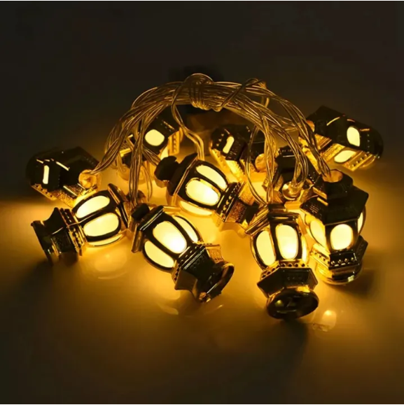 Picture of Golden Glow Lantern Fairy Lights - Gold