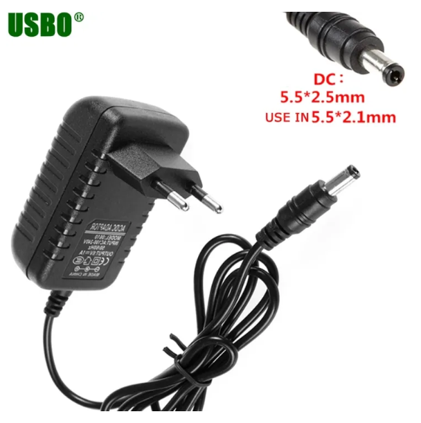 Picture of LED Strip Light Power Supply Adapter – Strip Light - Black