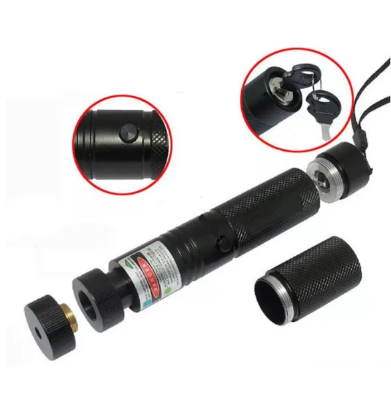 Picture of 10 Miles 532nm Adjustable Focus Green Laser Pointer Beam Light Pen + Star Cap – 5mW - Multicolor
