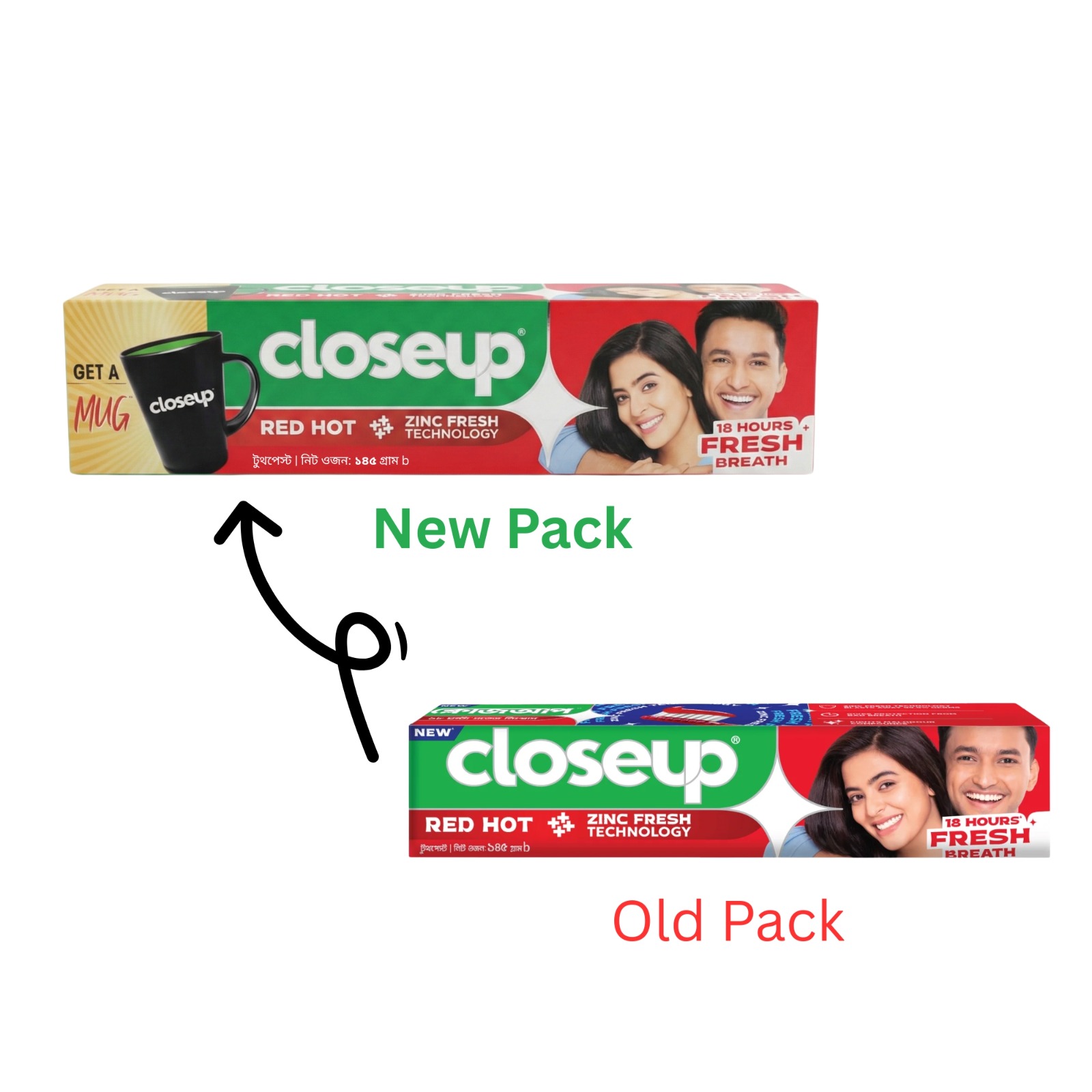 Picture of Closeup Toothpaste Red Hot 145g (Mug Free)