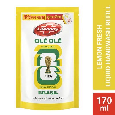 Picture of Lifebuoy Handwash (Soap) Lemon Fresh Refill 170ml (Tiffin Box Free)